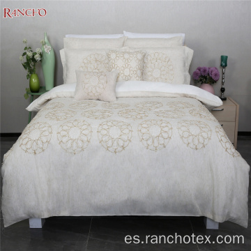 Faux Linen Fabric King Size Conjuntos de edredón